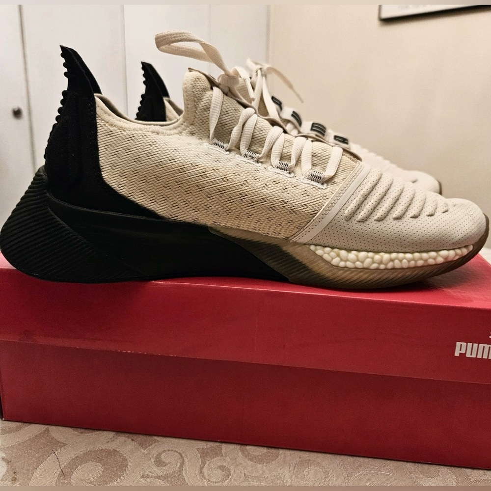 Puma - Men’s XCelerator - Whisper White Puma Black Color - Size 11